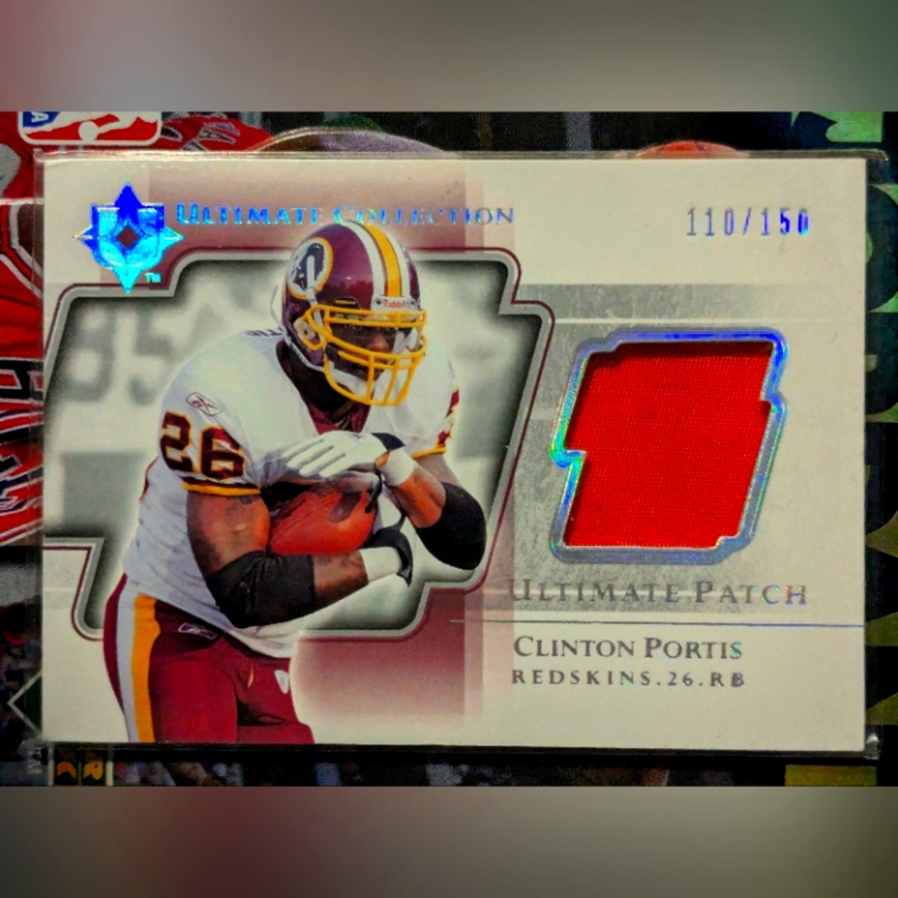 2004 Upper Deck Ultimate Collection Patch Clinton Portis Limited Edition 110/150